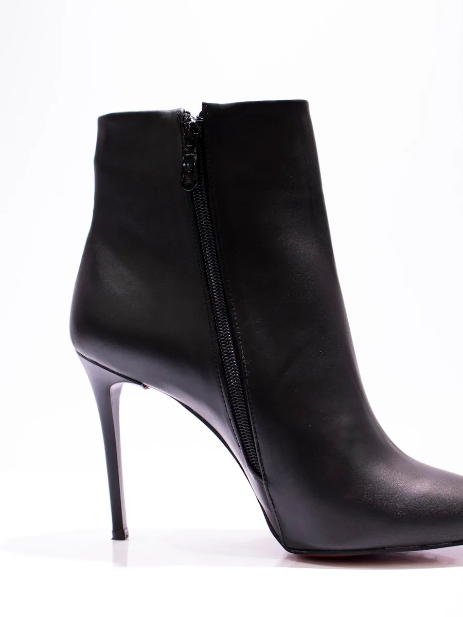 Elena 100 Topuklu — Altın Napa deri · 100 mm Stiletto